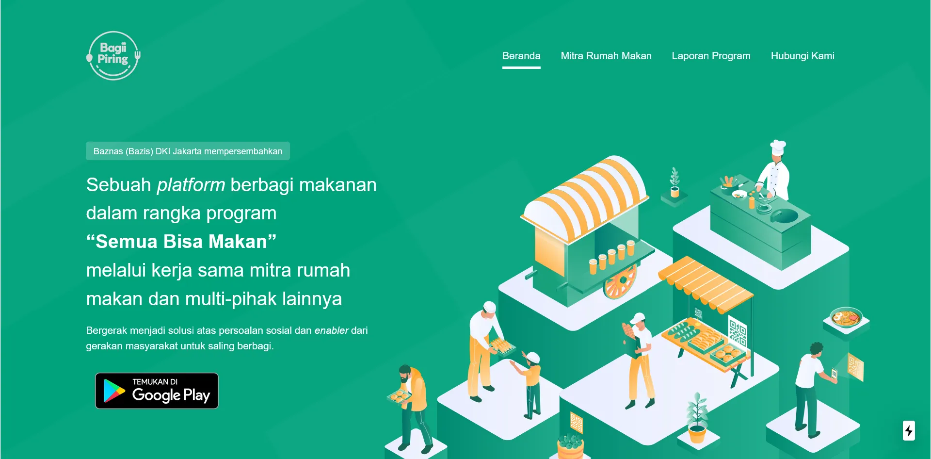 BagiiPiring landing page